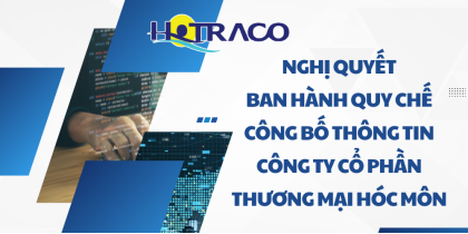Nghị quyết của Hội đồng quản trị về việc ban hành Quy chế Công bố thông tin