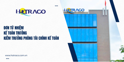 Đơn từ nhiệm Kế toán trưởng, kiêm Trưởng phòng Tài chính - Kế toán