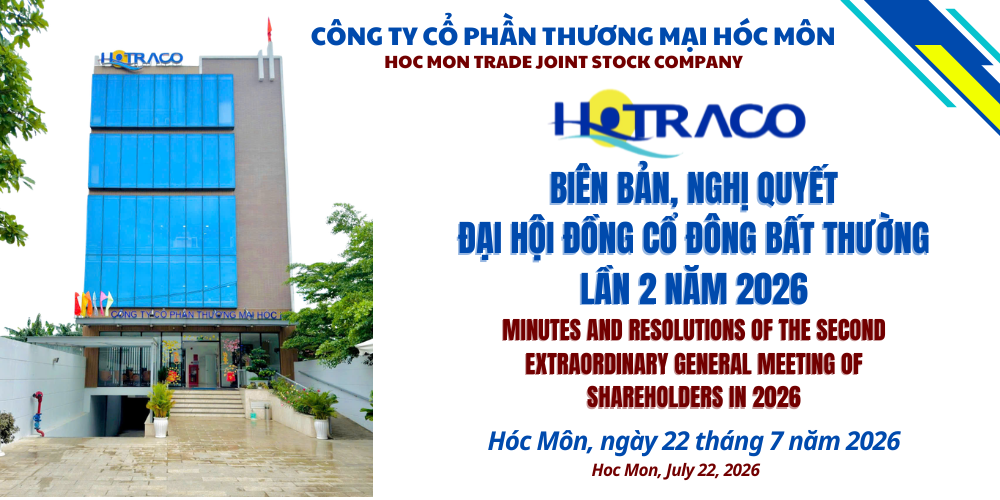 Biên bản, Nghị quyết ĐHĐCĐ bất thường lần 2 năm 2026 / Minutes and Resolutions of the Second EGM of Shareholders in 2026