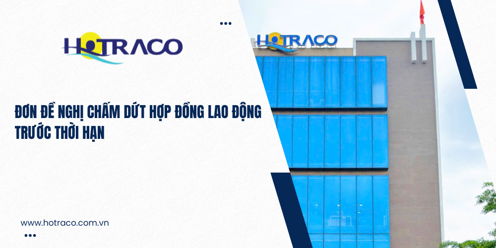 Đơn đề nghị chấm dứt hợp đồng lao động trước thời hạn