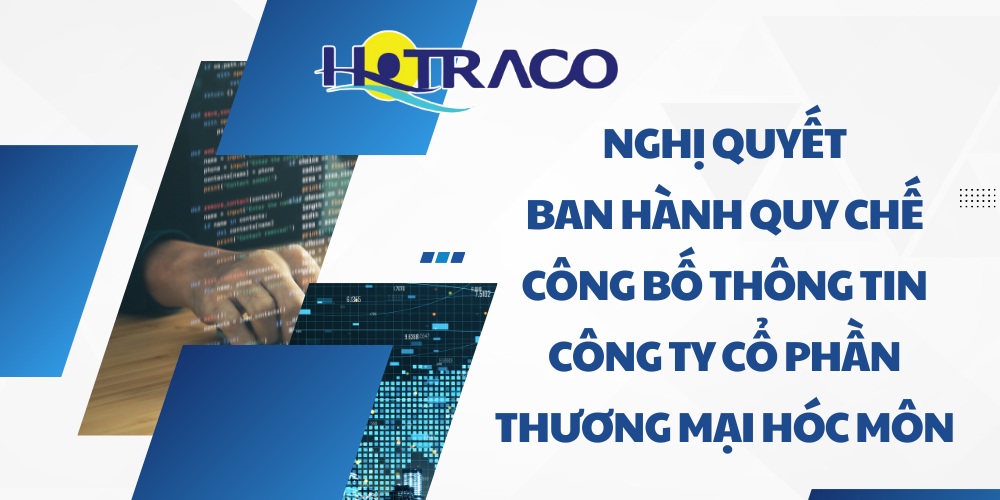 Nghị quyết của Hội đồng quản trị về việc ban hành Quy chế Công bố thông tin
