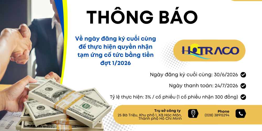Thông báo số 107/2026-TB-HTC / Notice No.107/2026/TB-HTC