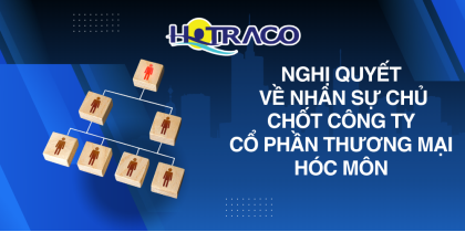 Nghị quyết về nhân sự chủ chốt Công ty Cổ phần Thương mại Hóc Môn